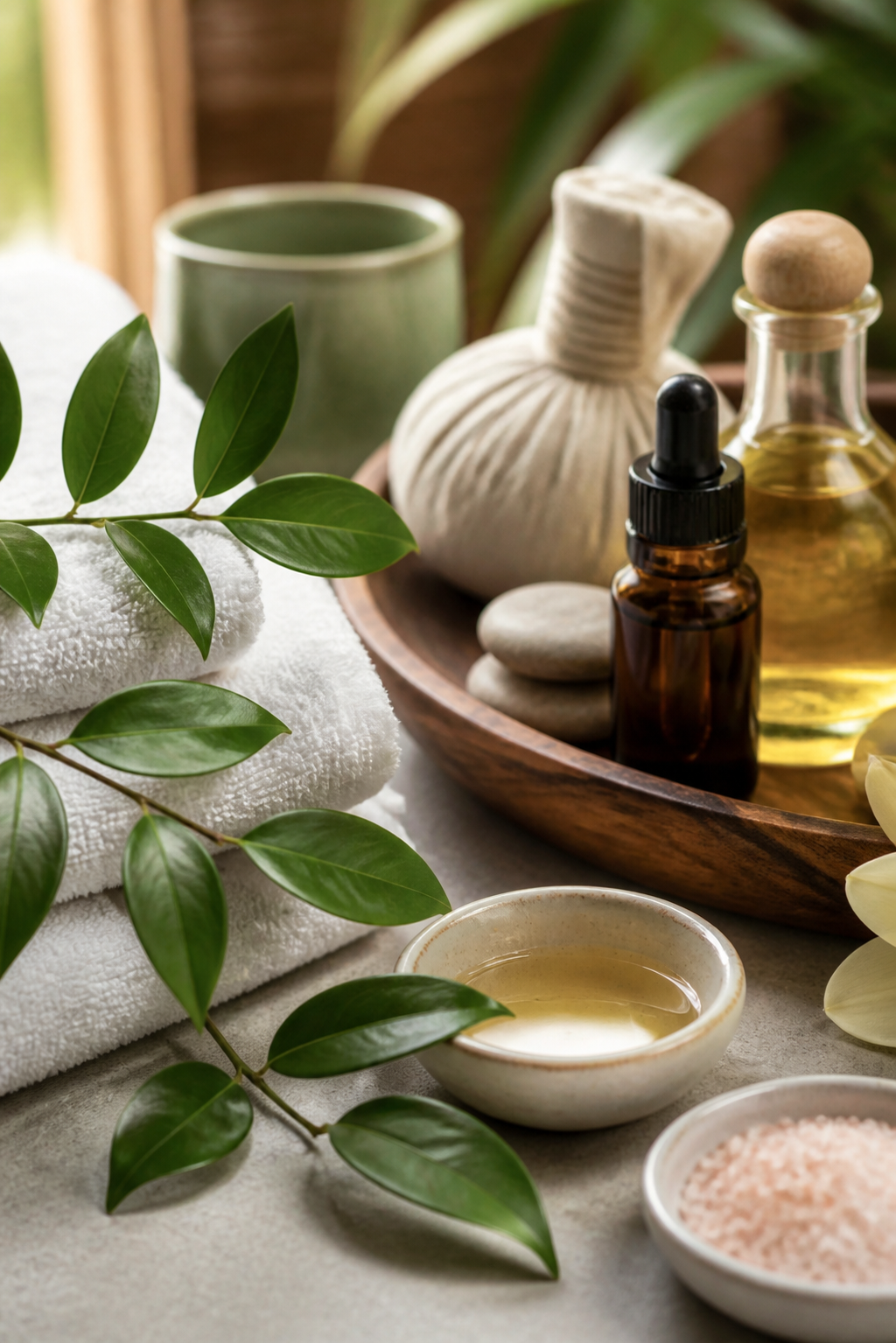 Botanical treatment table details